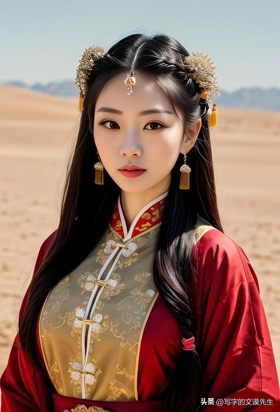 ai绘画异域古风公主,ai绘画王昭君裸妆图片