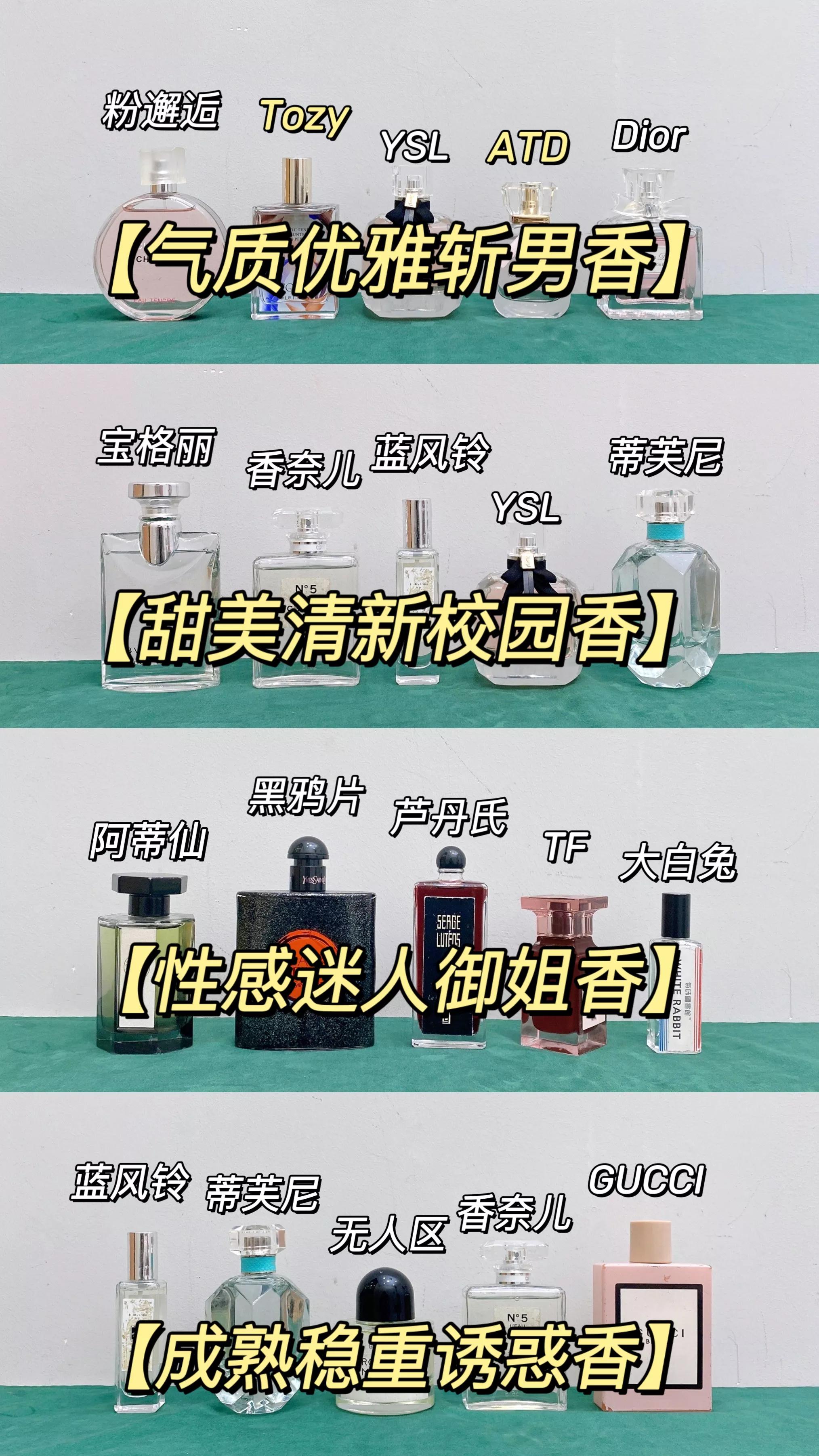 香水推荐小清新淡香,年度热门香水