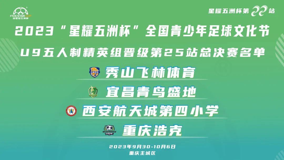 2024五洲杯赛程时间表,星耀五洲杯足球赛2020参赛名单