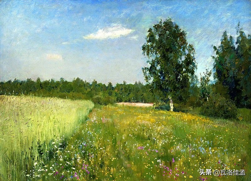 夏天的魅力诗句,夏天的美丽景色绘画