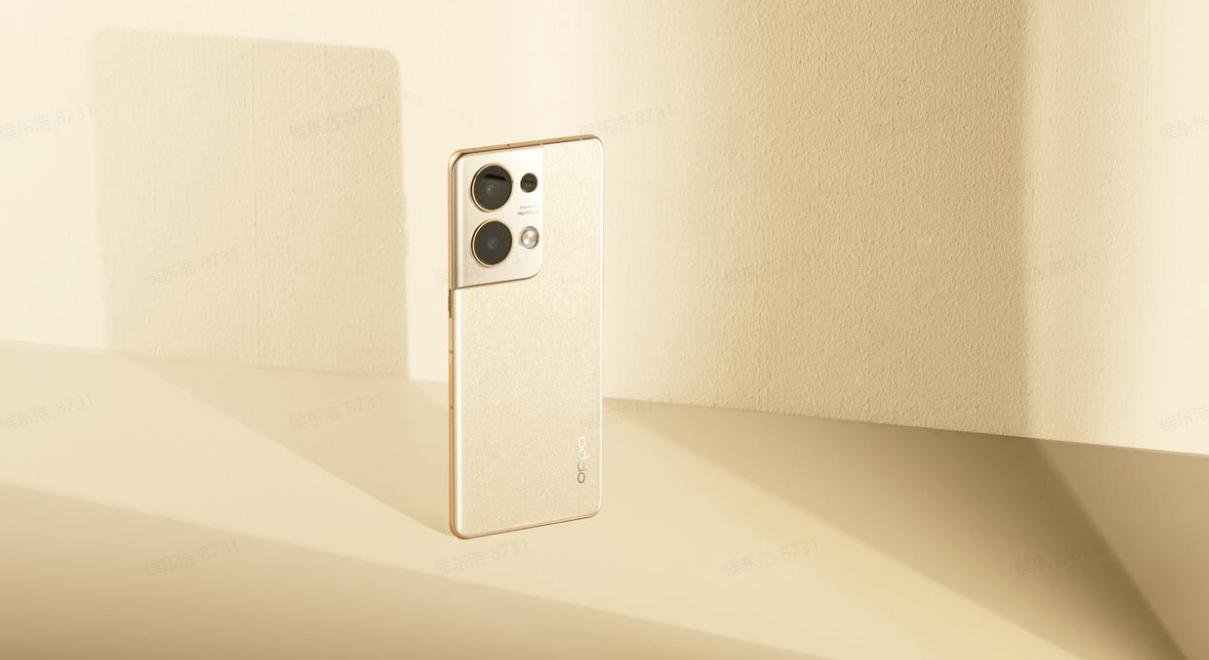 金色手机颜值典范？Reno9Pro+图赏：由内而外的精致细节