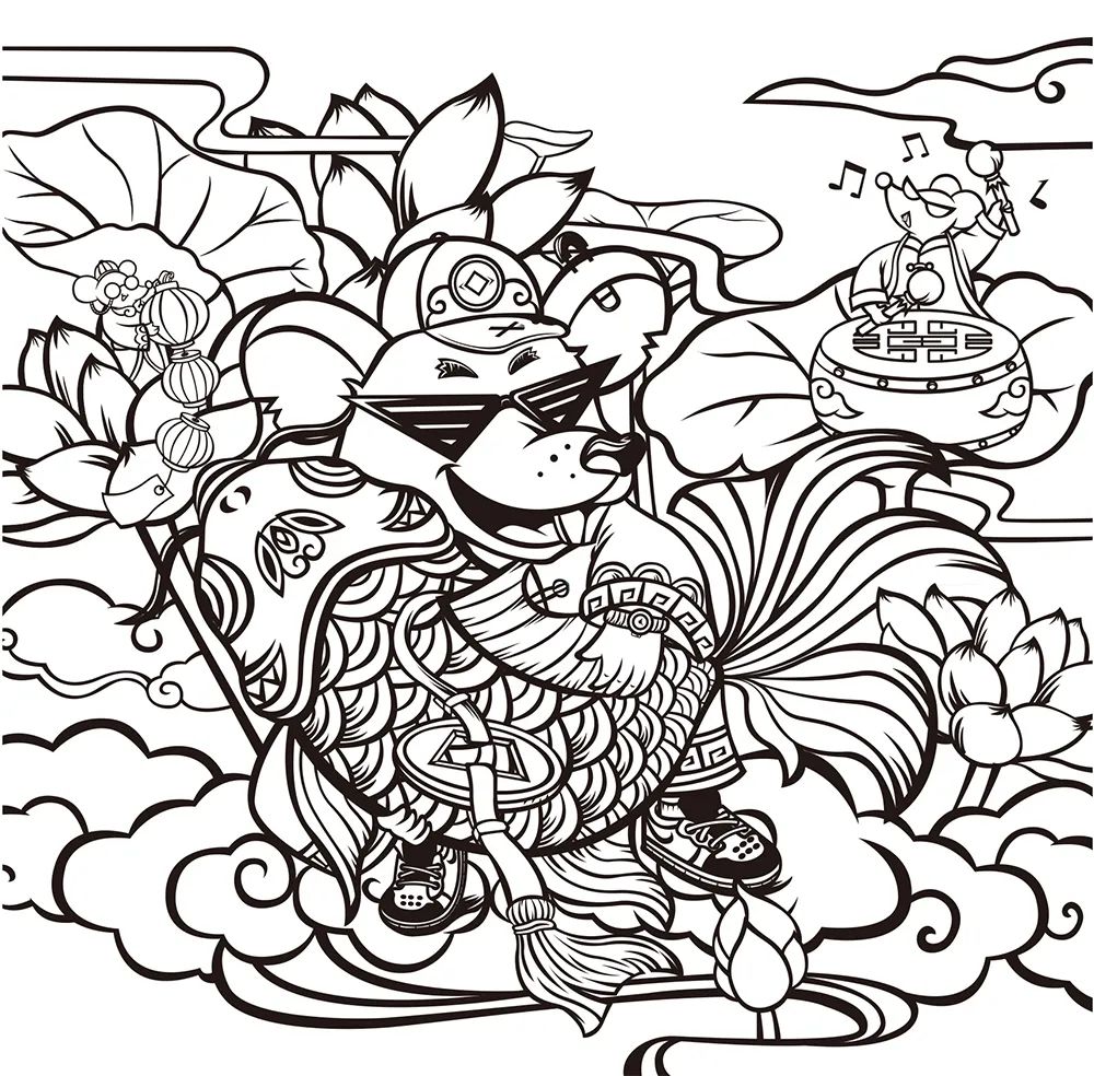 国潮风海报排版,国潮风插画作品介绍