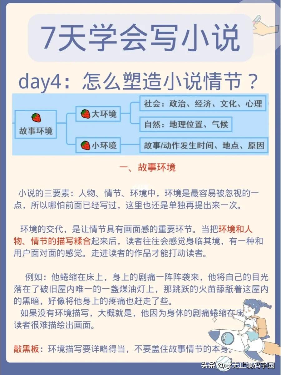 7天学会动笔写小说,90天学会写小说