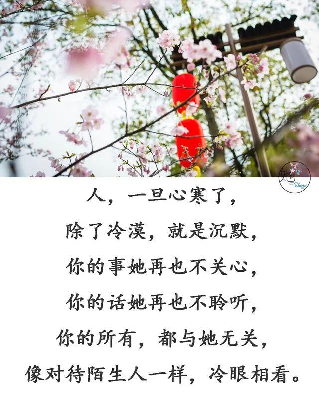 人一旦寒了心不是冷漠就是沉默,人一旦心寒了不是沉默就是冷漠