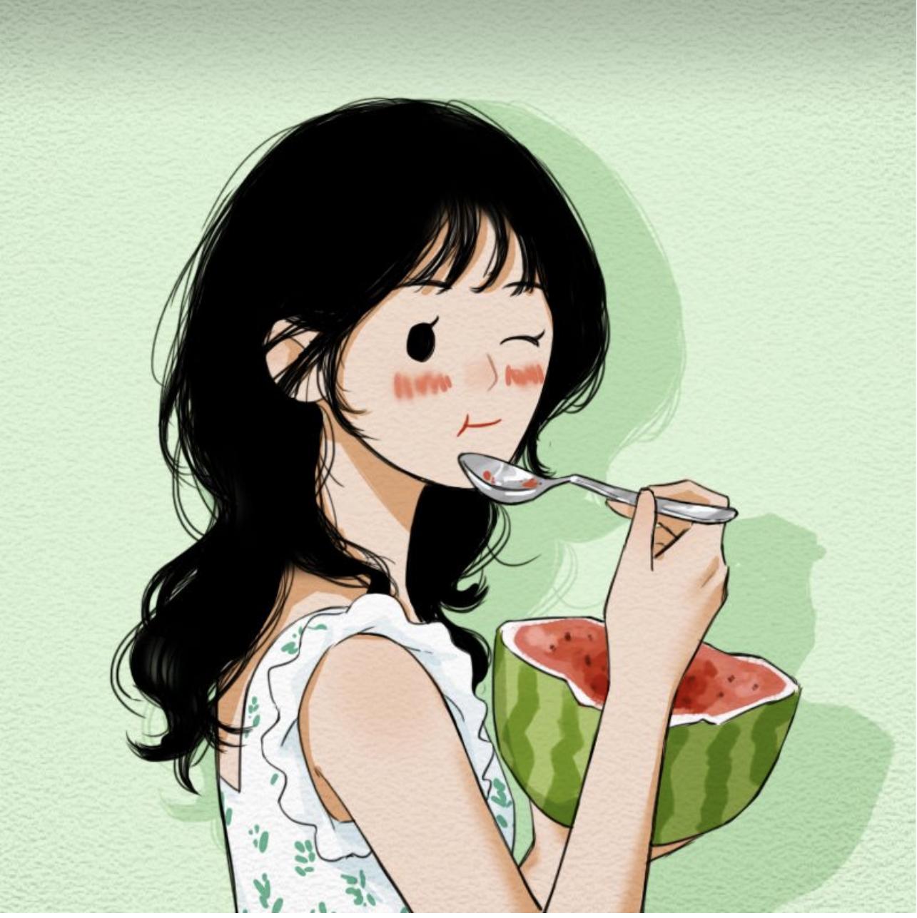 闺蜜头像一人一半两张漫画可爱,闺蜜头像真人仙气高颜值高马尾