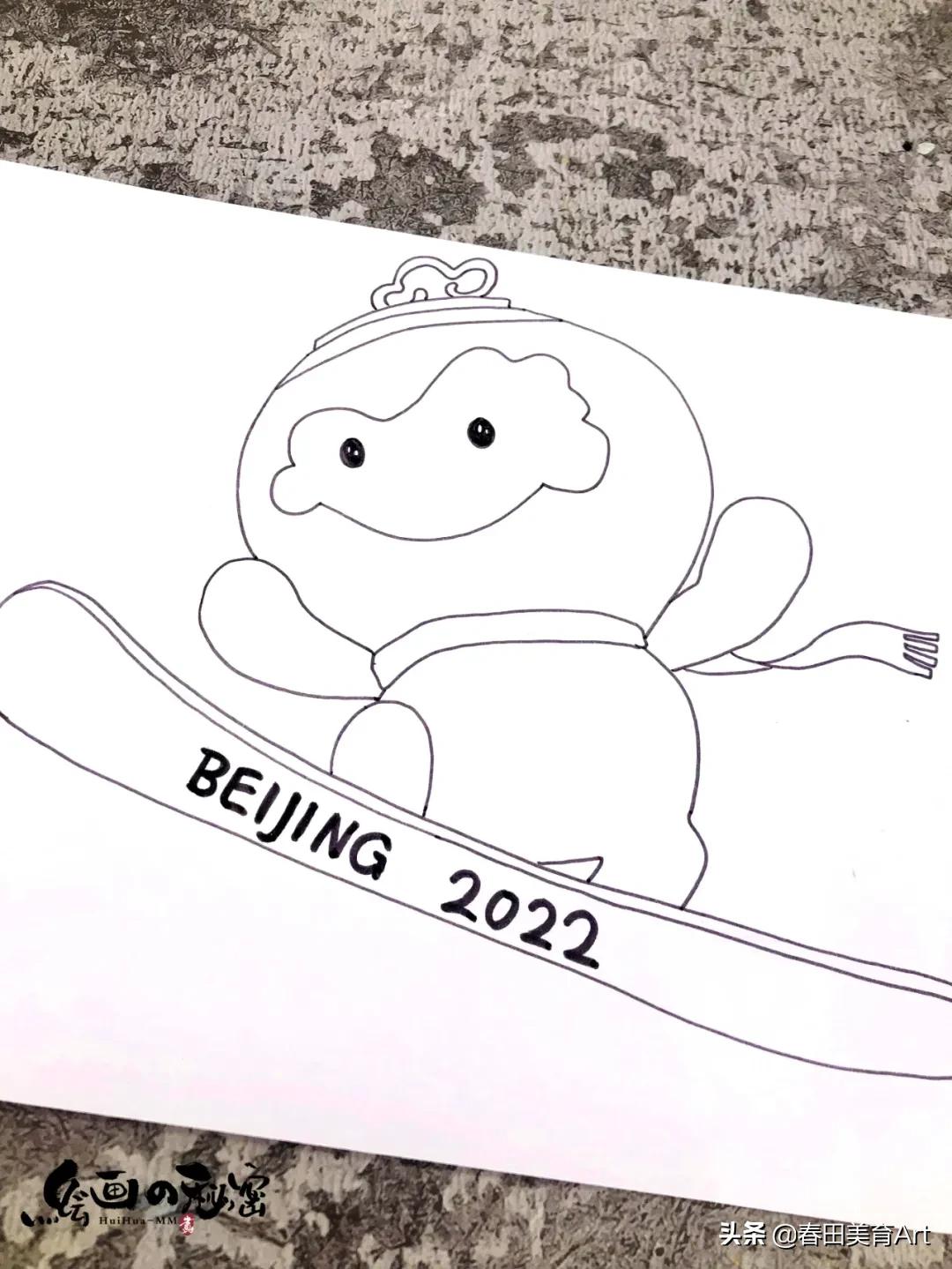 综合少儿美术创意课程,冬奥会少儿美术