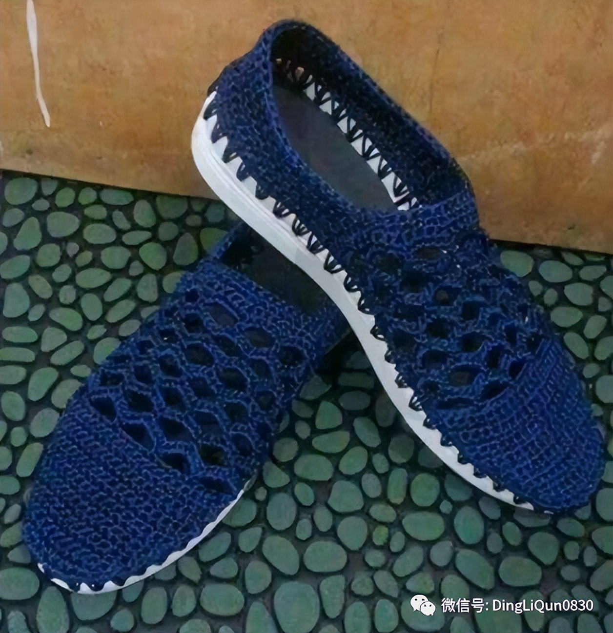 针织鞋子图案花样大全,针织鞋作品