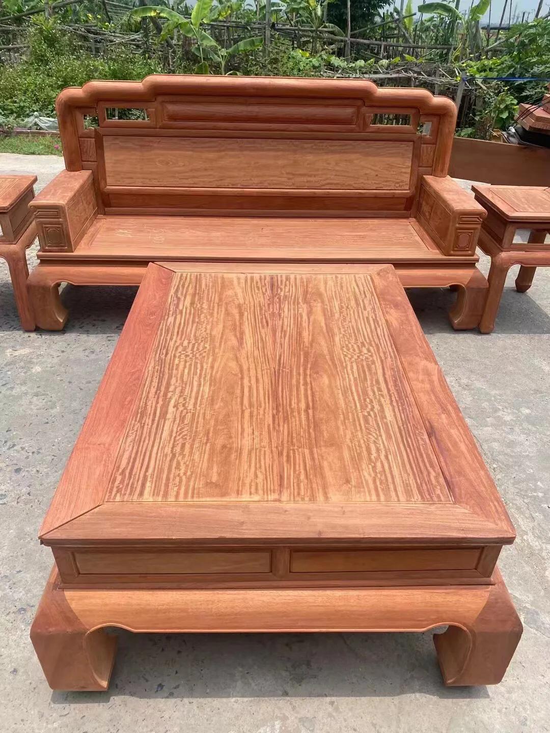 缅甸花梨大果紫檀国色天香尺寸,缅甸花梨国色天香沙发十一件套