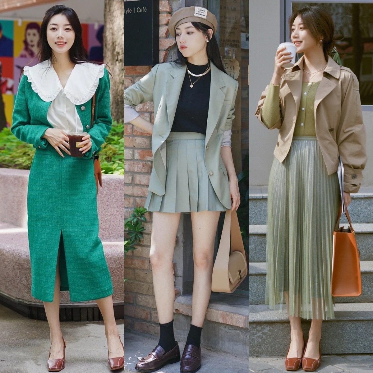 深秋半身裙中长款高级,半身裙上面配什么衣服深秋