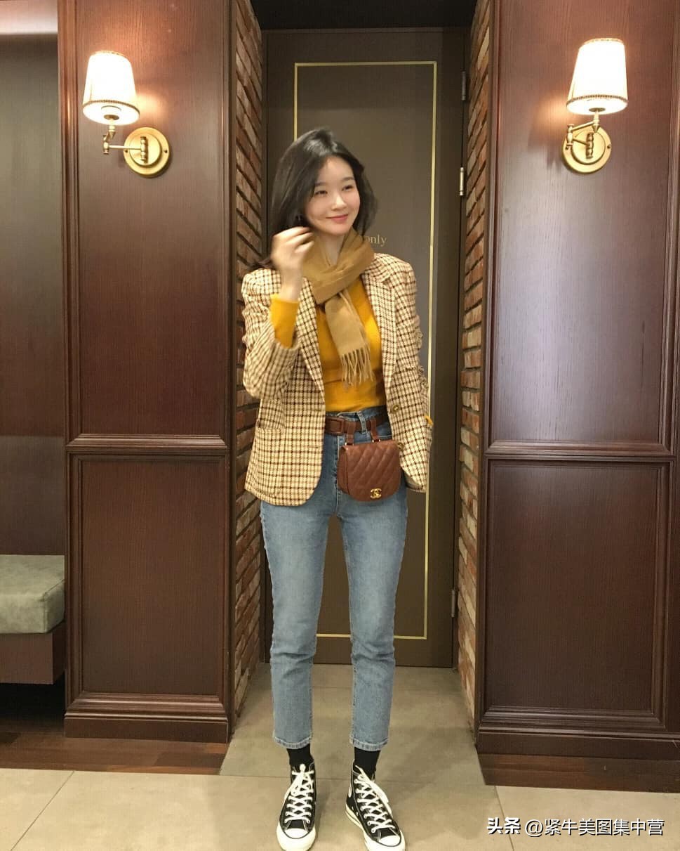 姜敏京牛仔裤穿搭,姜敏京牛仔裤写真