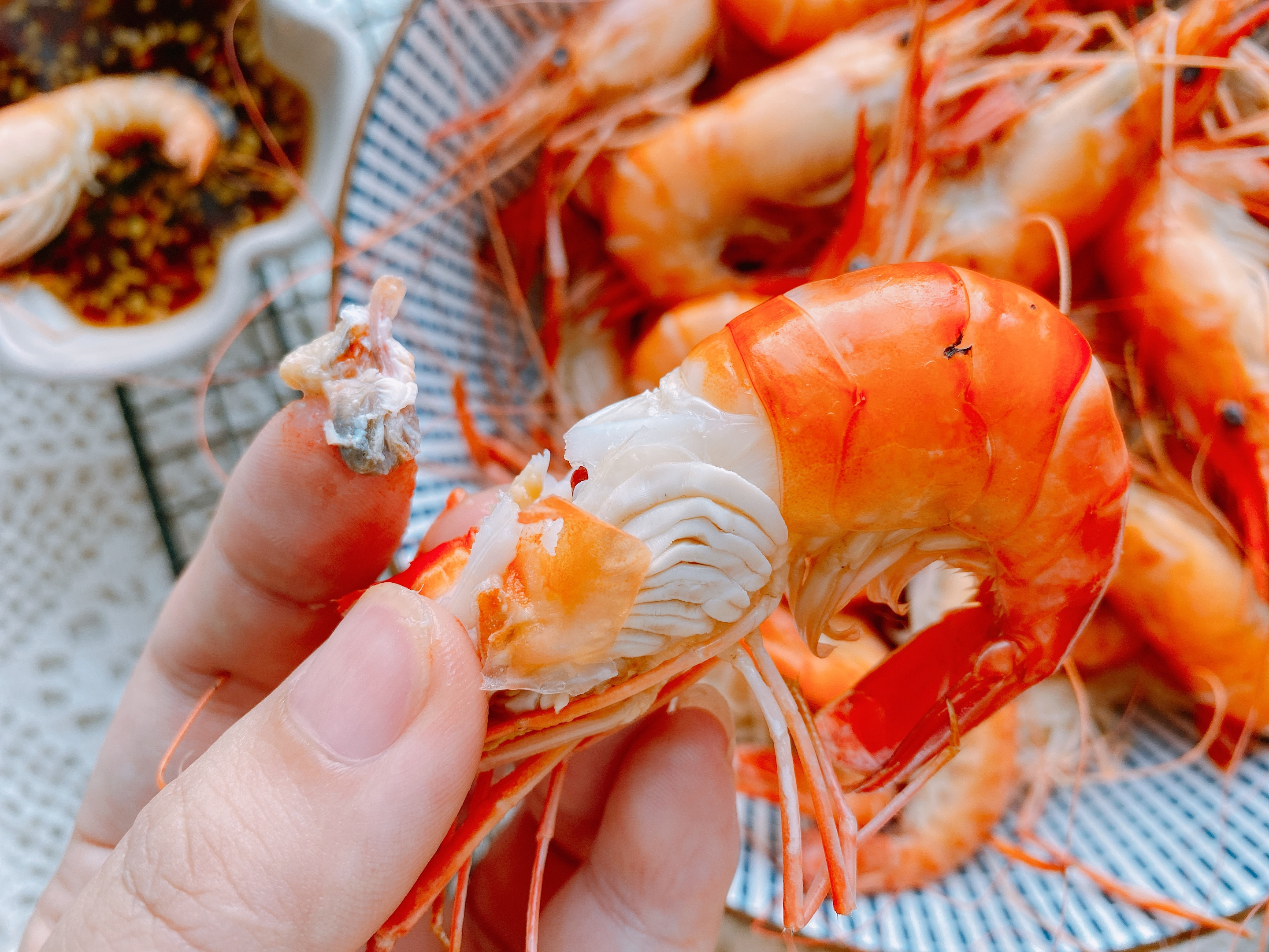 干货淡水虾怎么吃才好吃呢,大草虾怎样搞才干净美味