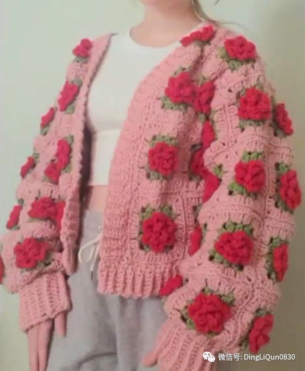 「针织作品」漂亮的祖母格图案夹克2022精品系列