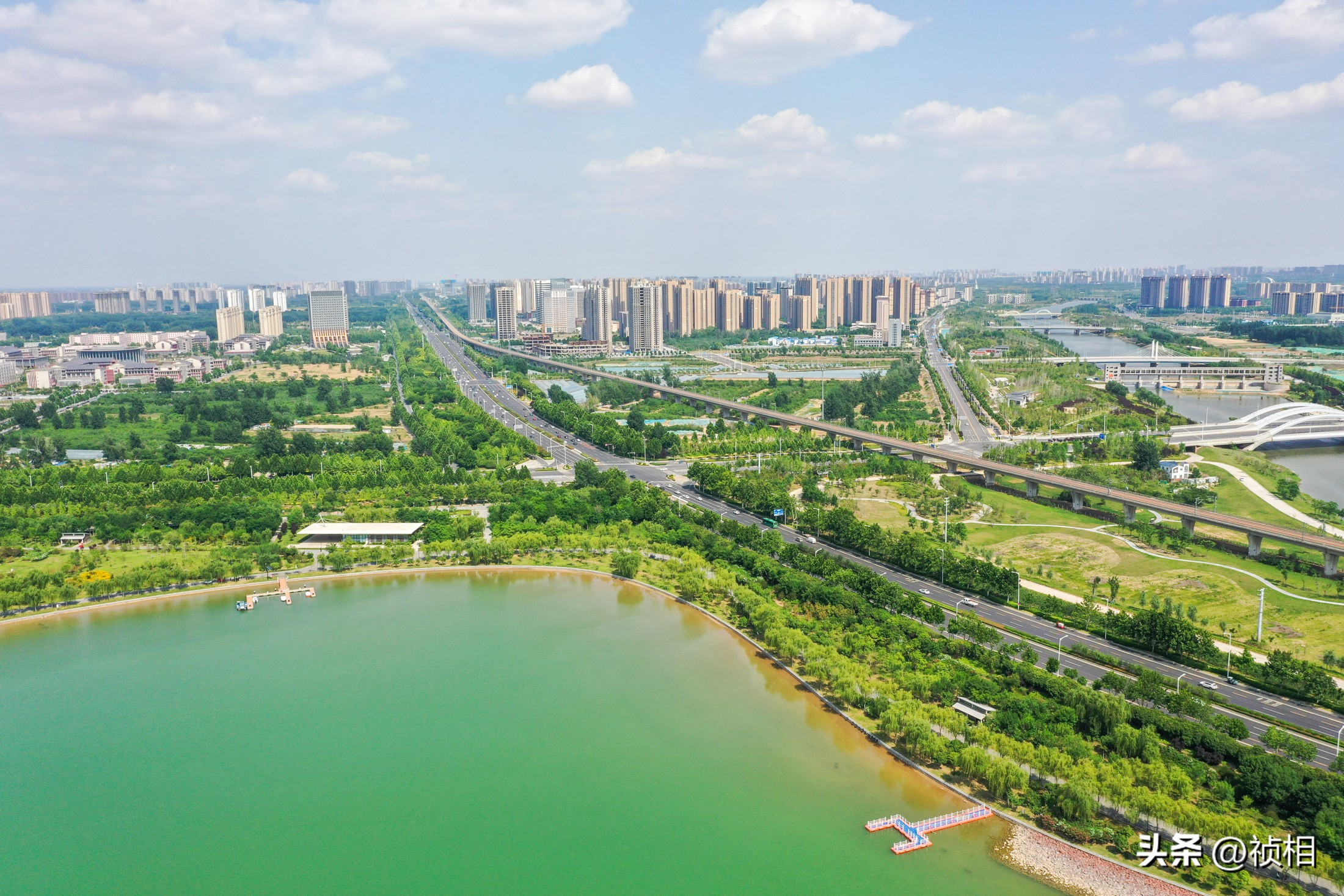 航拍郑州白沙新片区，省级产业集聚区，未来中原经济区核心之一