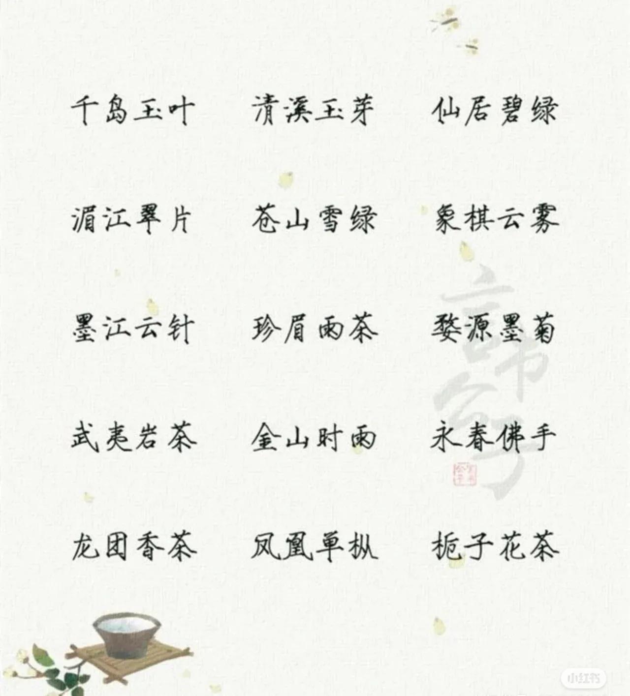 你能说出几个优雅的茶名,茶文化盘点十大唯美茶名