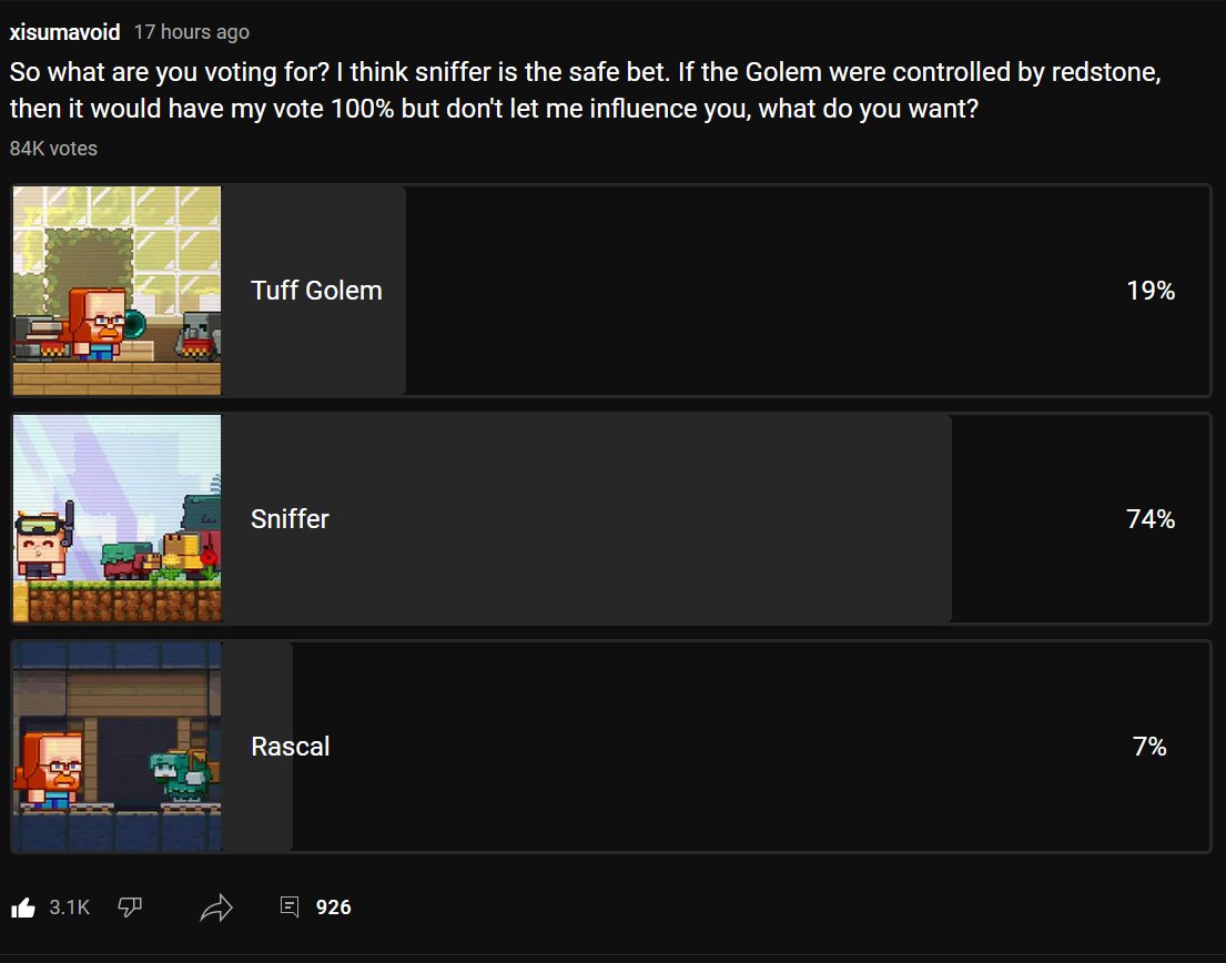 我的世界1.18新生物投票直播回放,我的世界1.19版本的新生物投票