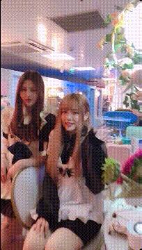 女孩子看起来外表美丽，其实裤袜已经掉到大腿根了！哈哈哈