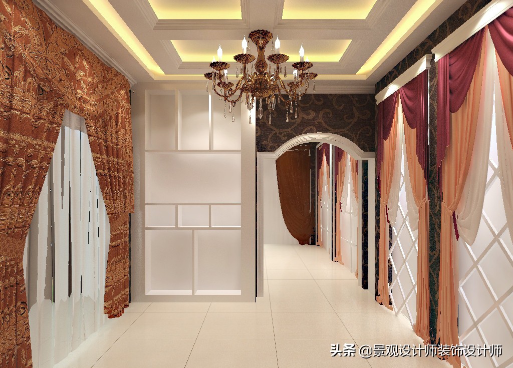 窗帘壁纸店装修,广州窗帘店设计案例图片