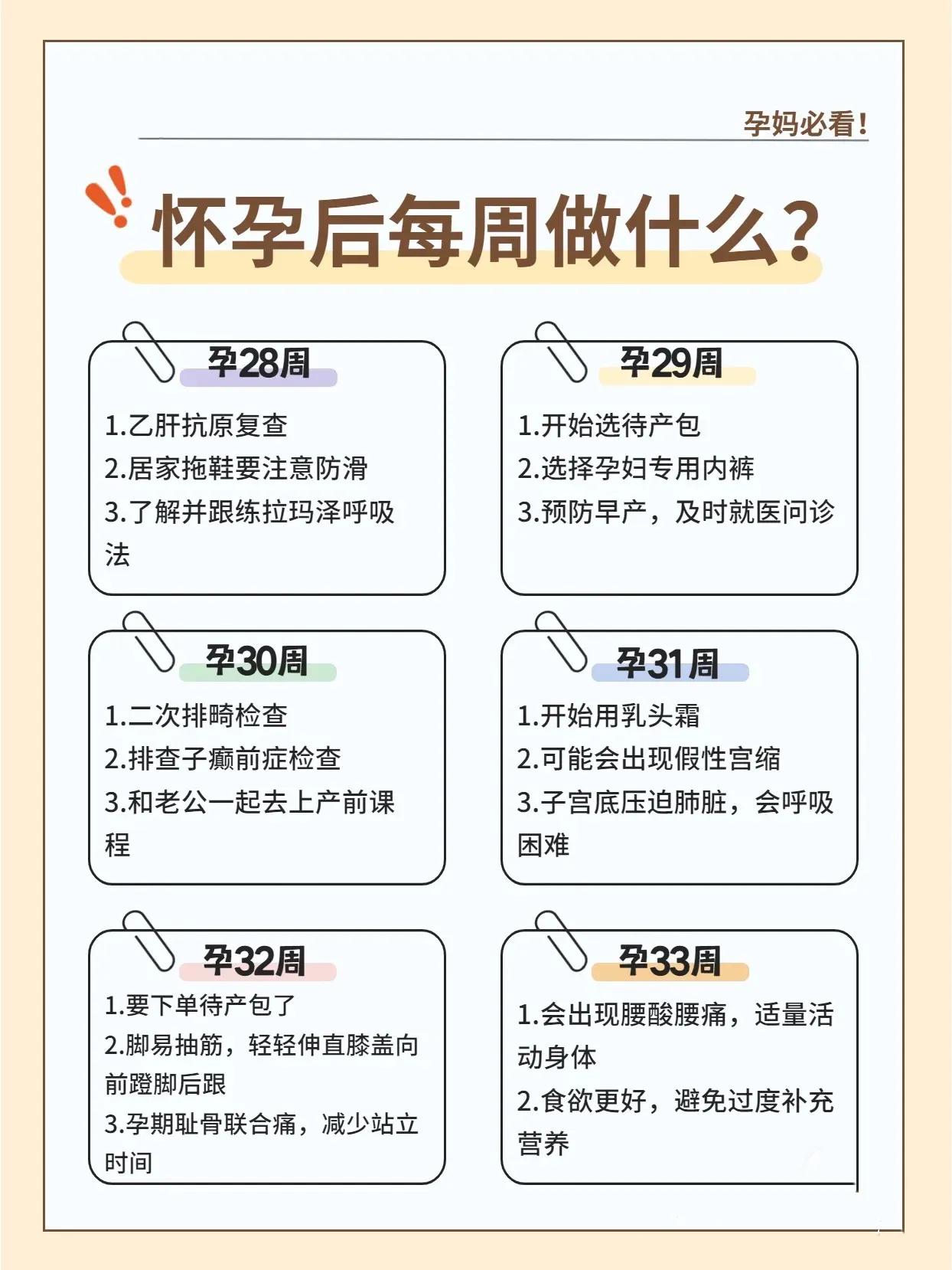 怀孕后每个月要做什么？附临产征兆！跟着这篇做准没错