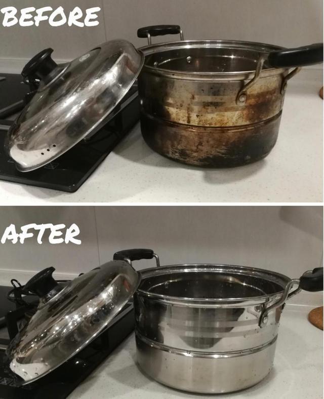不锈钢蜂窝锅内烧焦变黑怎么清洗,不锈钢锅发黄了怎么去除