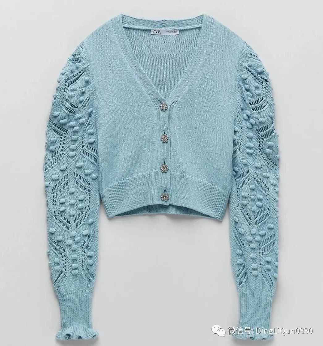 段染针织开衫图解,蝙蝠衫针织开衫图解