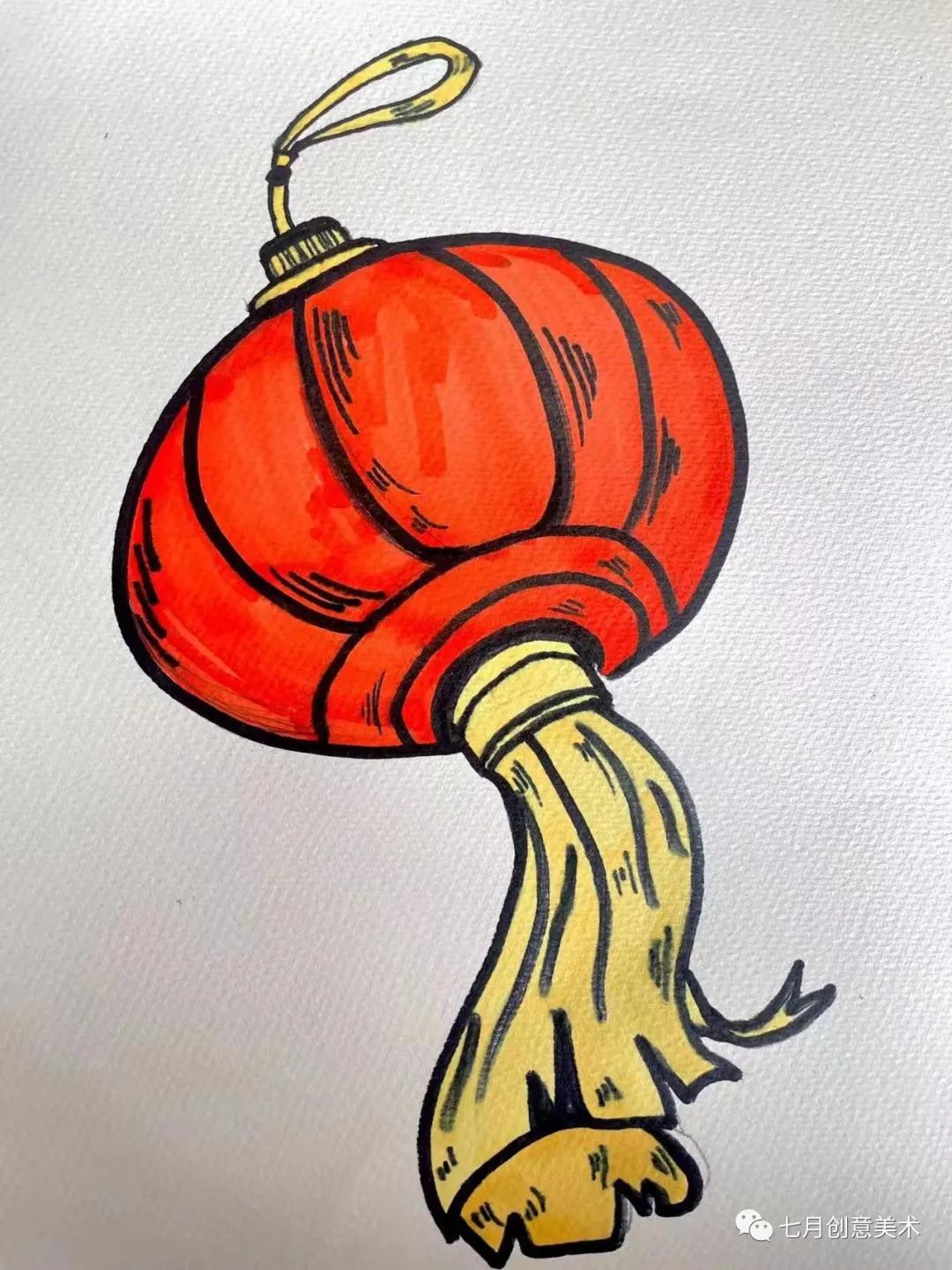 画拜年福娃,一分钟教你画拜年福娃