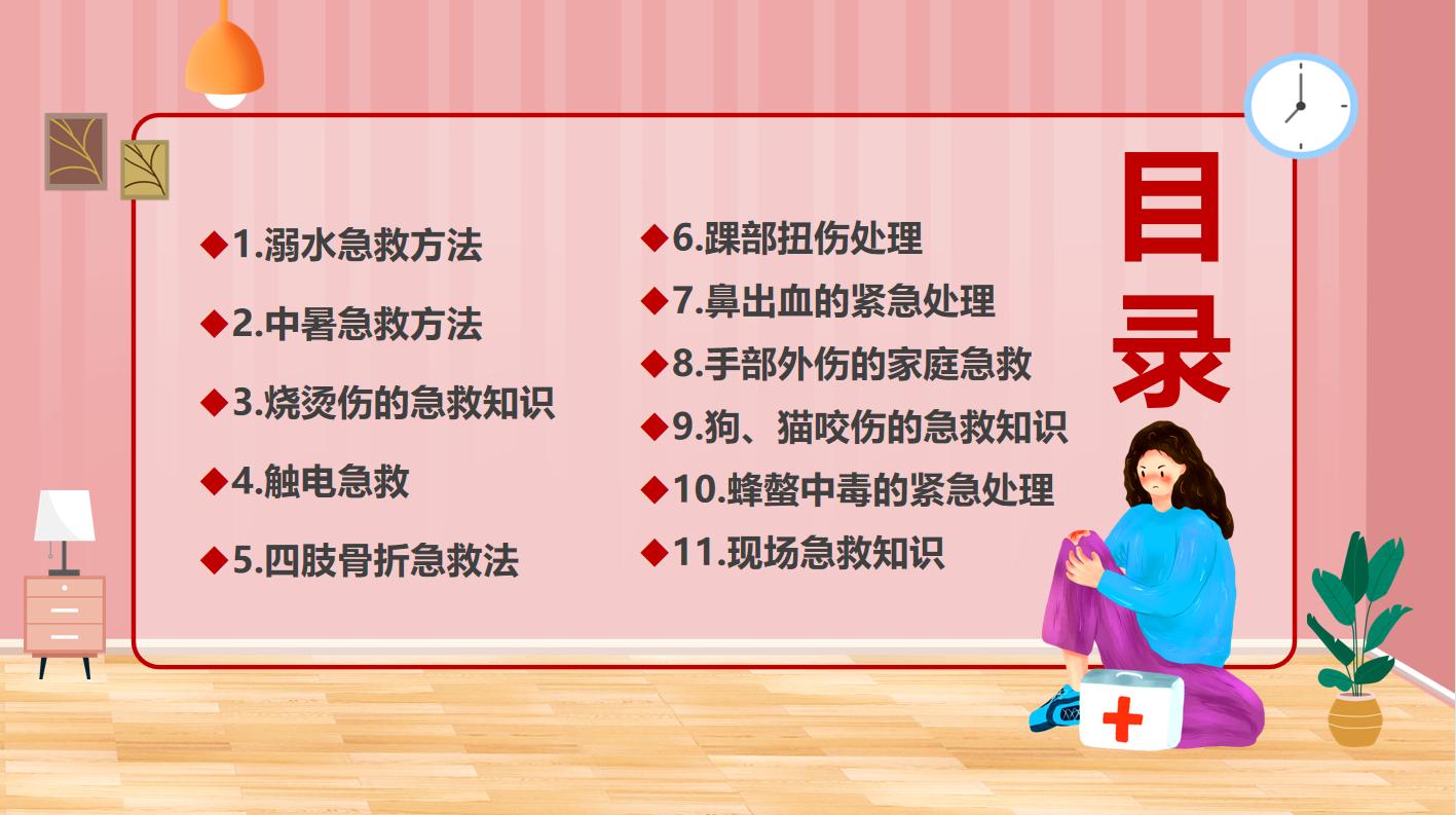 成人急救知识培训课件ppt免费下载,老年人急救知识ppt模板免费