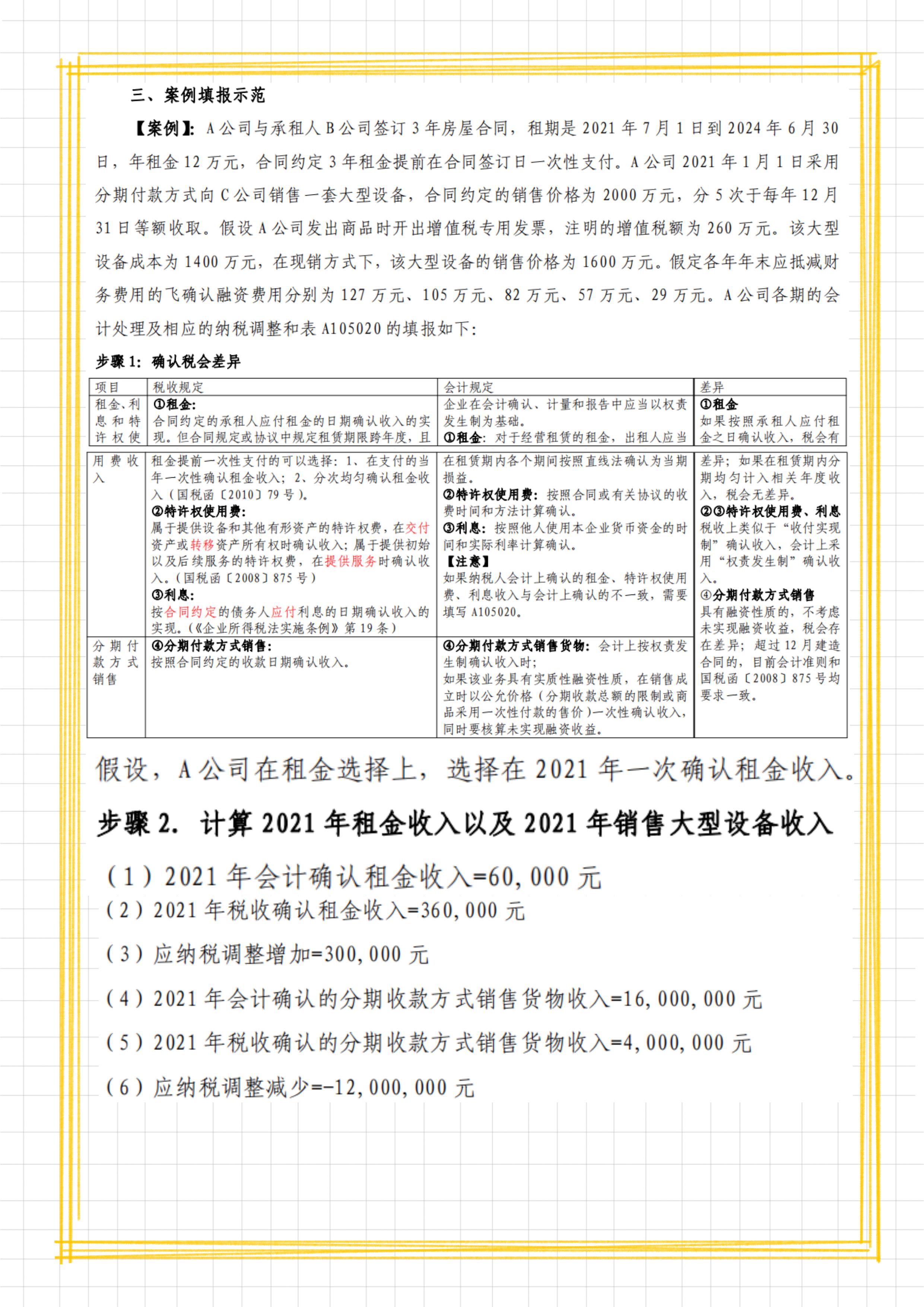 2022年小规模汇算清缴填哪一张表,汇算清缴企业所得税调整事项清单