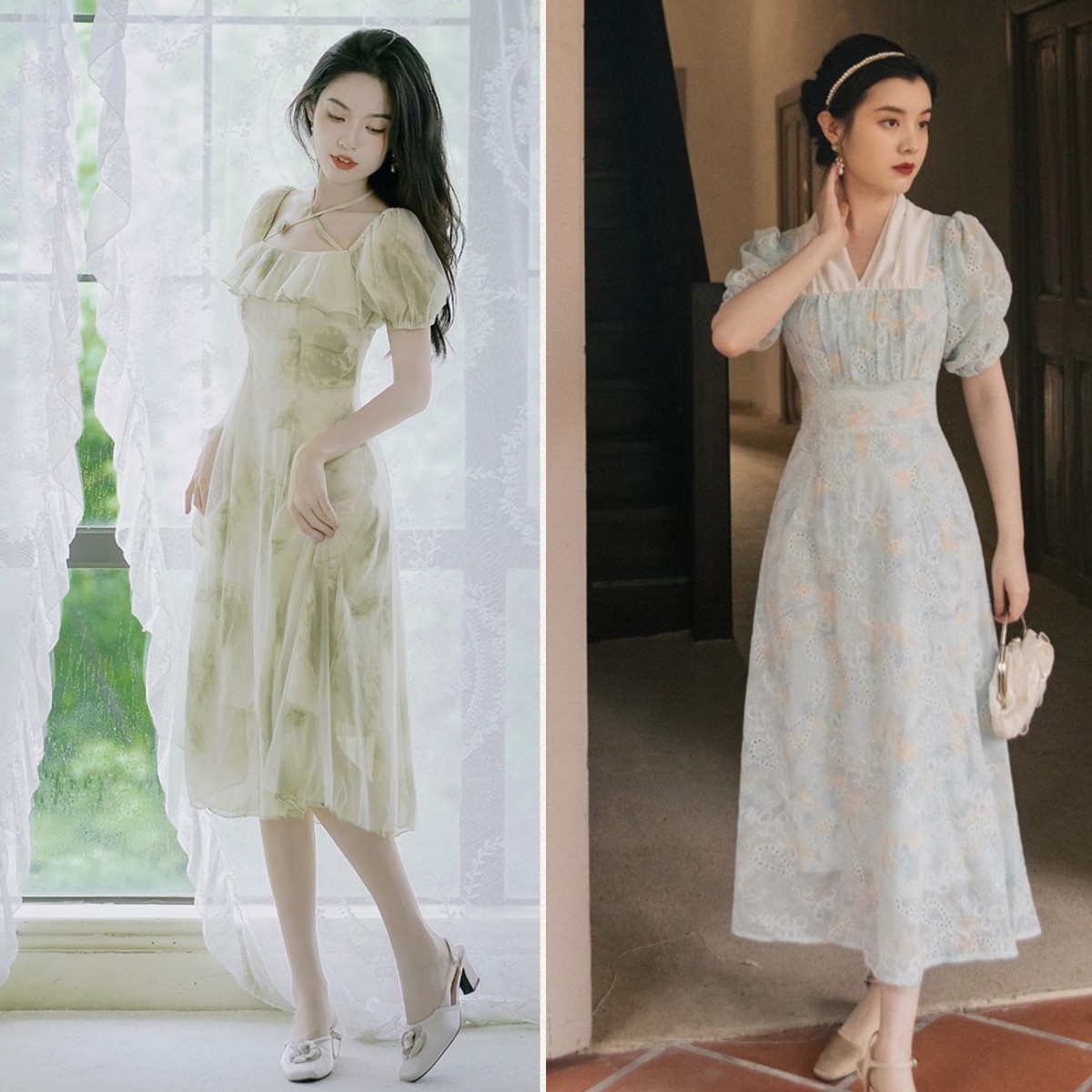 夏天时尚碎花裙,今夏最流行的碎花裙