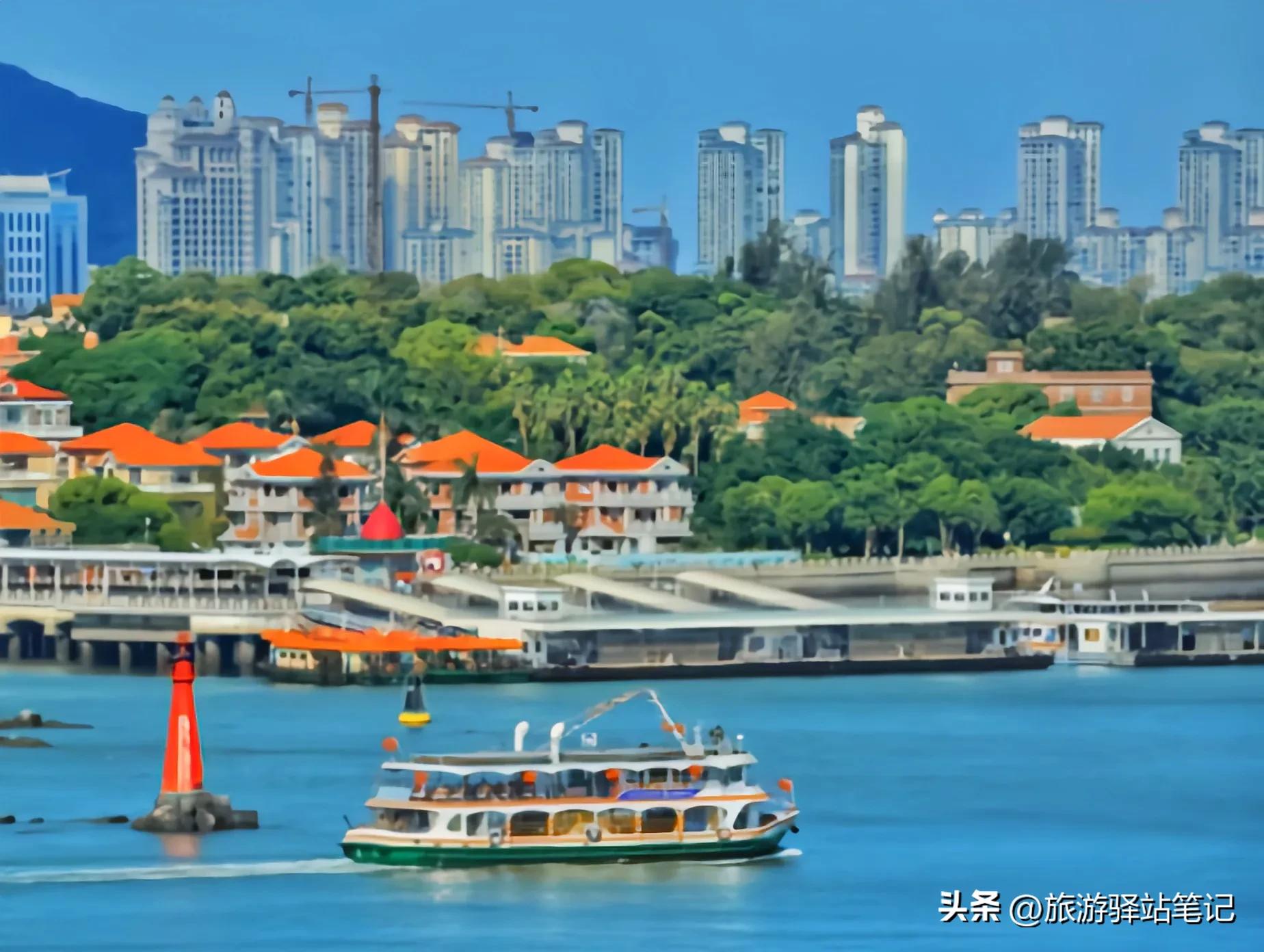 魅力之岛,厦门鼓浪屿美丽的海岸线