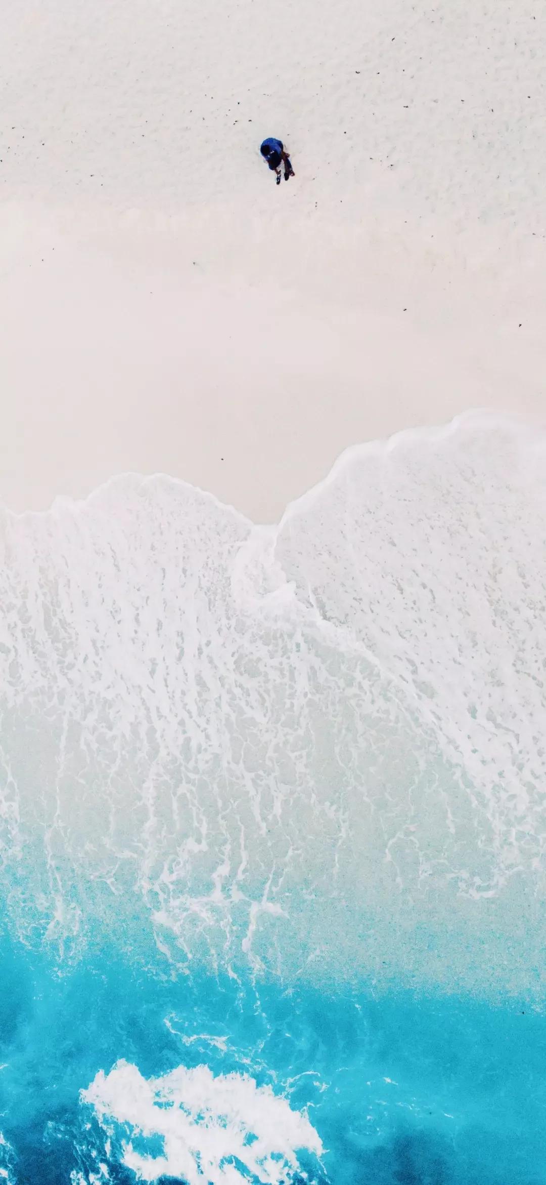 大海壁纸｜大海边，守候朝霞，聆听海浪的乐章