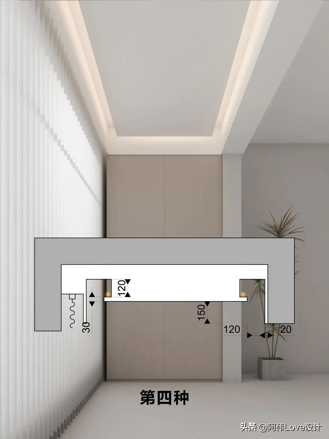 阳台吊顶隔断效果图,阳台吊顶做法效果图大全