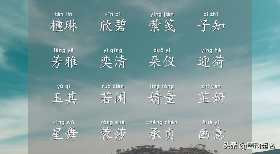 好名好运,有好运的好名字