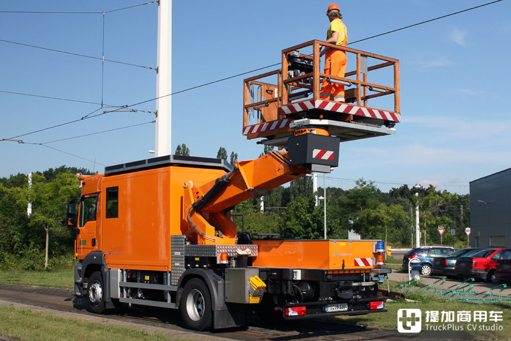 轨交运行守护神，极其罕见的曼恩TGS接触网检修车实拍