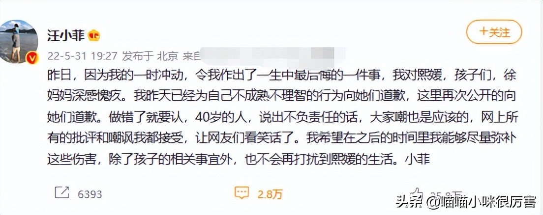 汪小菲自作自受,汪小菲回忆十年痛苦的婚姻