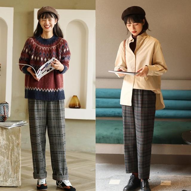 为什么自己穿格子裤不好看,为什么你穿阔腿裤不好看