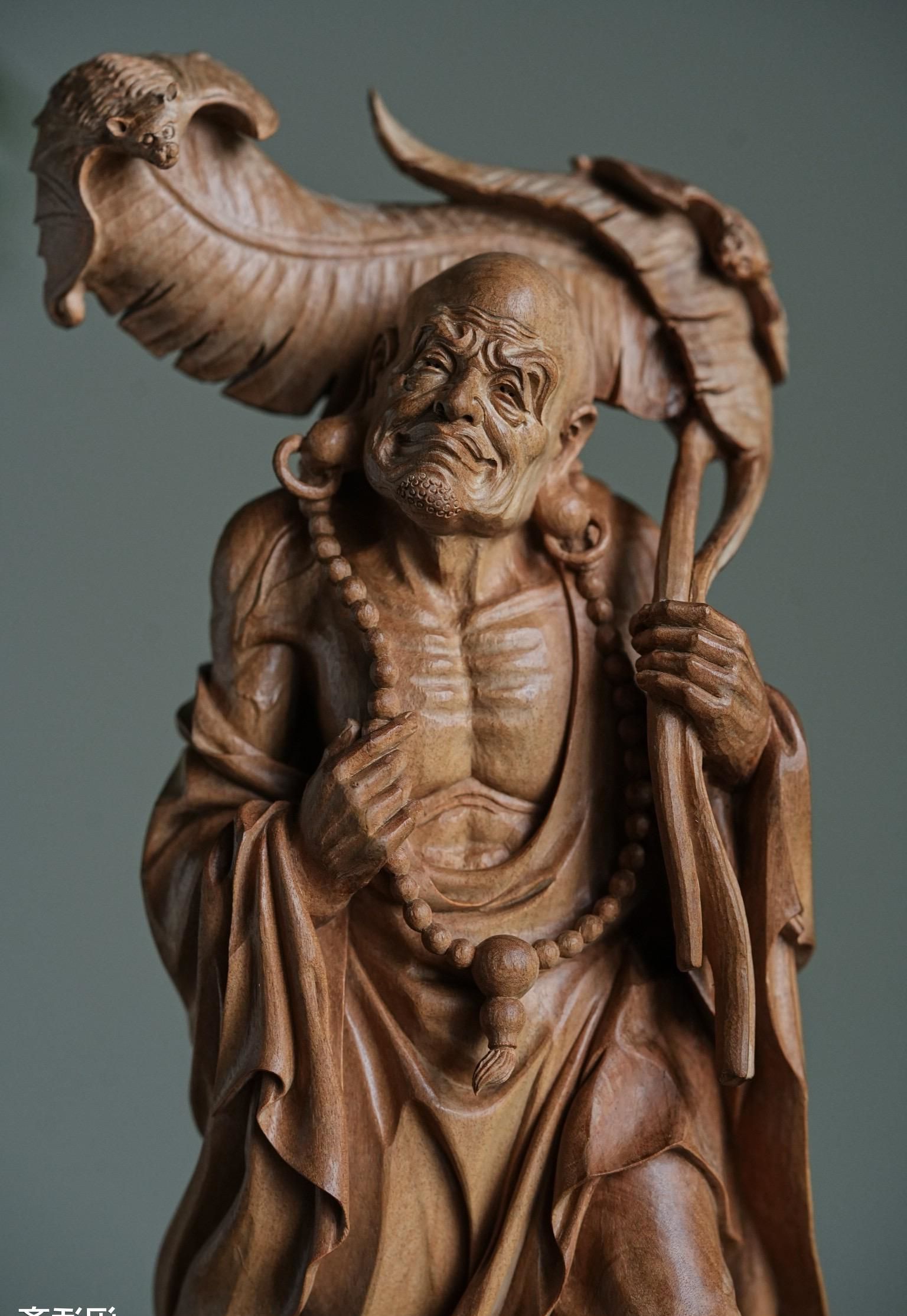 老山檀香木雕作品,陈赏