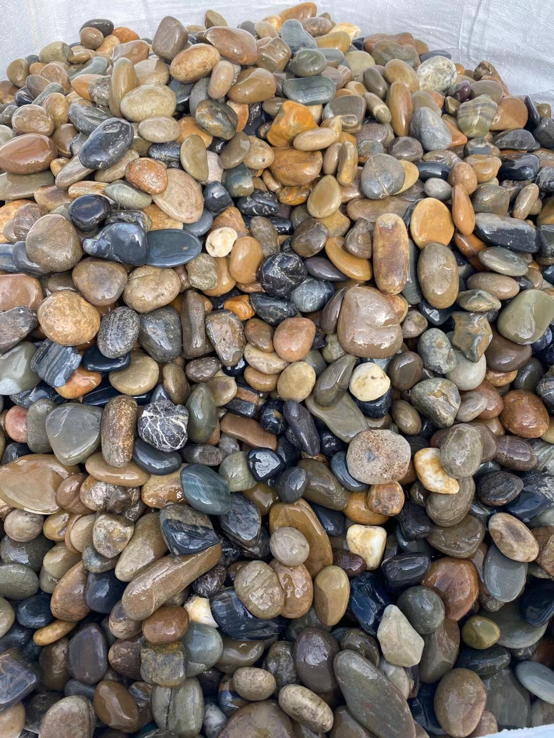 中式庭院鹅卵石,鹅卵石新中式设计