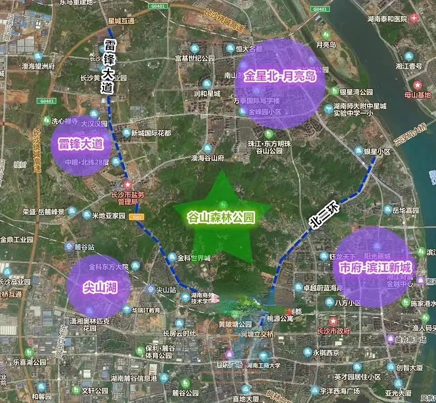 谷山森林公园和岳麓山哪个高,谷山森林公园跟岳麓山顺路吗