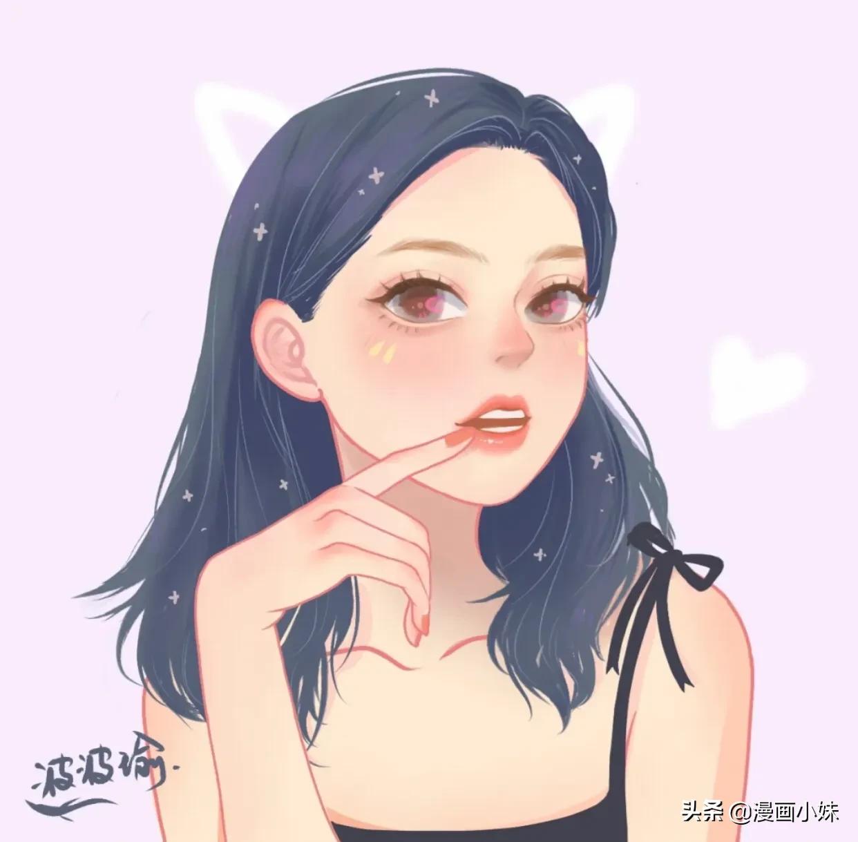 blackpink闺蜜头像2人一人一张,动漫头像女生2021最火闺蜜头像