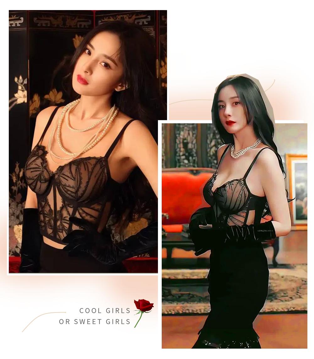 杨幂土味衣服,杨幂野性穿搭