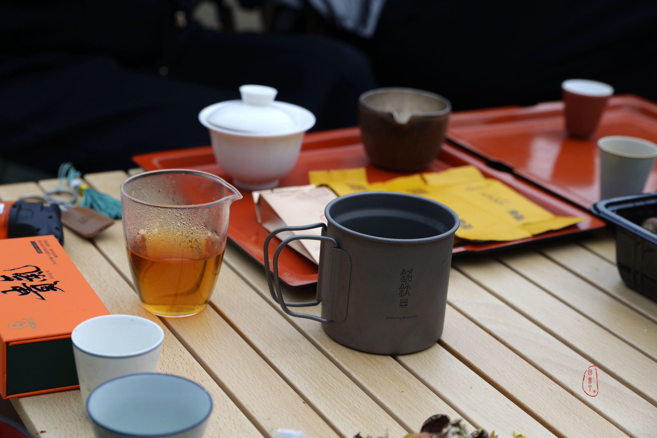 纯钛高端户外纯钛茶具,户外茶具推荐纯钛材料