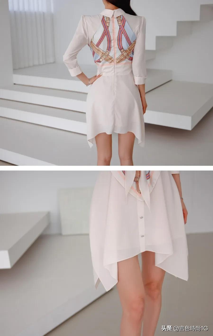 孙允珠真丝露肩吊带连衣裙2019,孙允珠白色v领仿纱长袖包臀裙