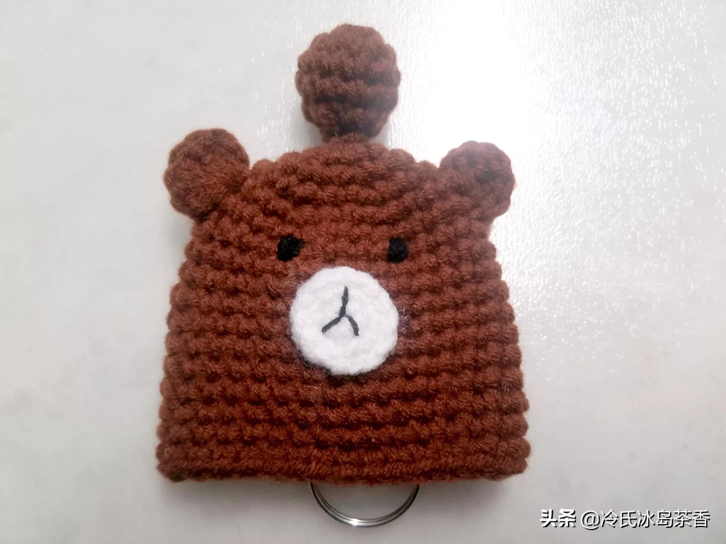 各种钥匙包钩针教程全程,小熊钥匙扣钩针教程合集