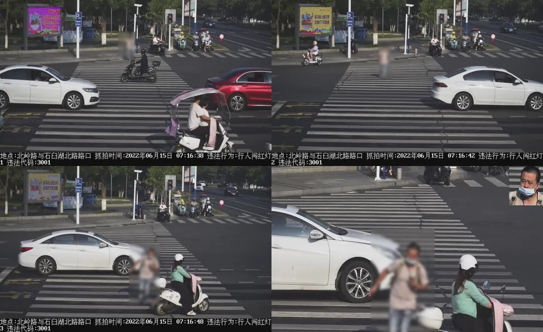人脸识别神器抓拍闯红灯行人,常州行人闯红灯抓拍如何查询