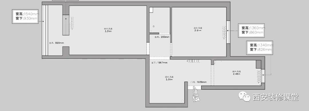 小户型77平米二室一厅极简,老房改造小户型两室无厅
