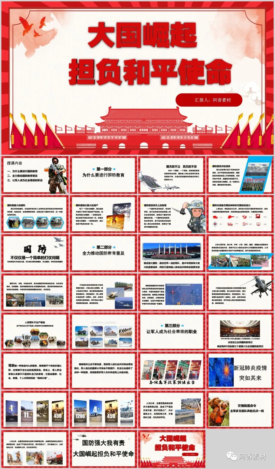 国防教育ppt课件免费8篇,国防教育ppt免费全套