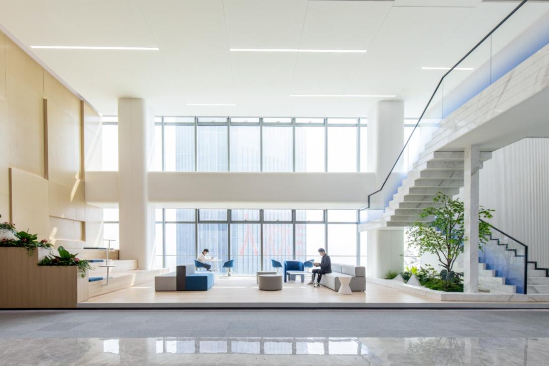 华可可实景落地作品|深圳前海万邑通科技总部办公室