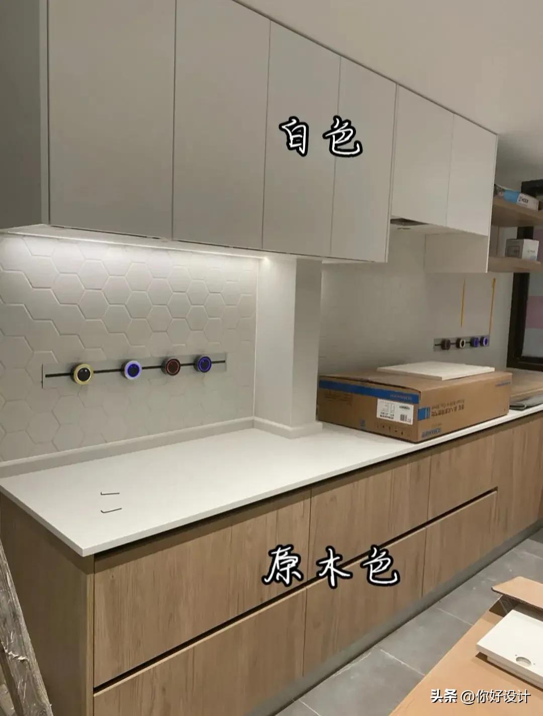 橱柜颜色搭配效果图,橱柜与瓷砖颜色搭配