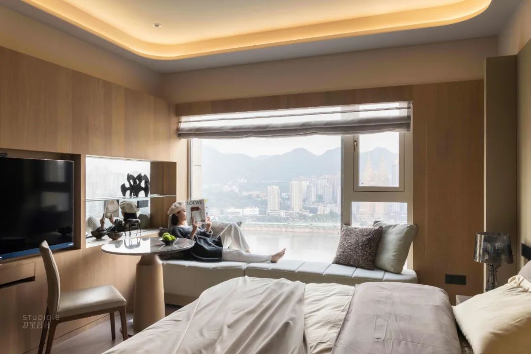 木色木饰面现代风,150平现代轻奢原木颜色