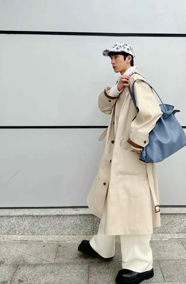 男士风衣这么穿才时尚,男士穿搭秋冬高级感风衣